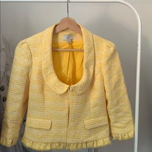 Yellow petite blazer